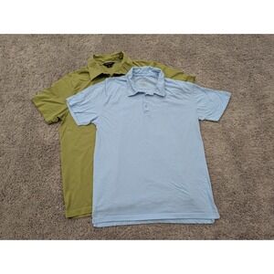 Lot of 2 True Classic Banana Republic Polo Shirt Mens Medium‎ Cotton Golf